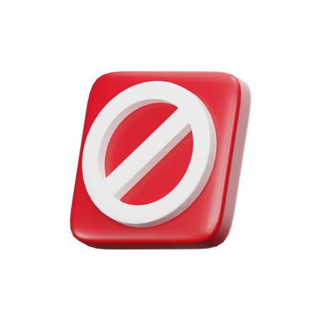 Prohibido  3D Icon