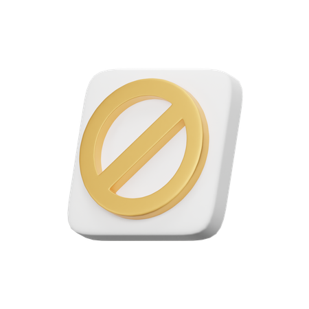 Prohibido  3D Icon