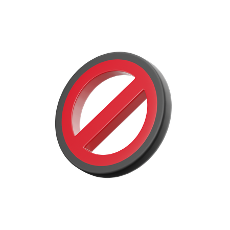 Prohibido  3D Icon