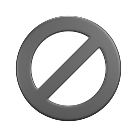 Prohibido  3D Icon