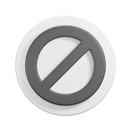 Prohibido  3D Icon