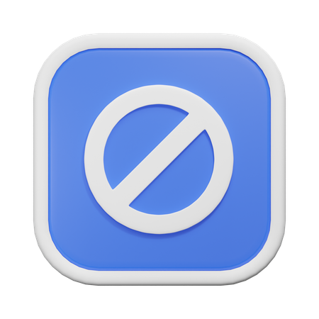 Prohibido  3D Icon