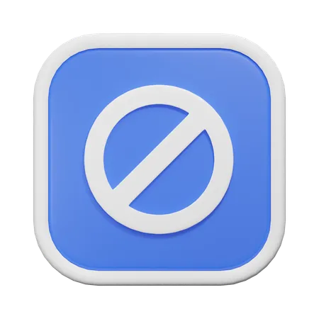 Prohibido  3D Icon