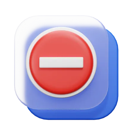 Prohibido  3D Icon