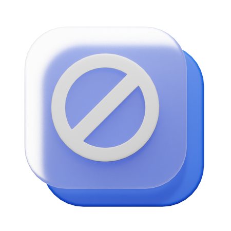 Prohibido  3D Icon