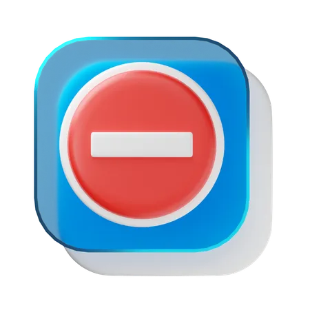 Prohibido  3D Icon