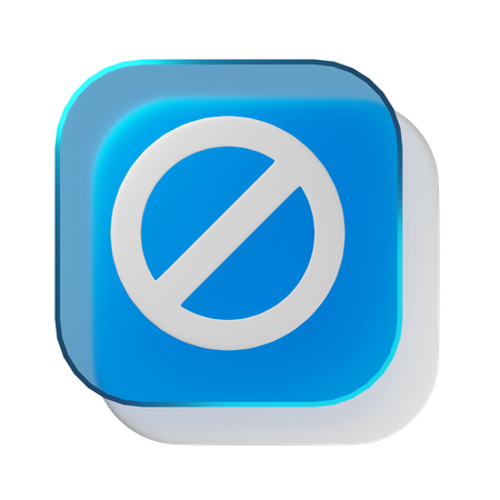 Prohibido  3D Icon