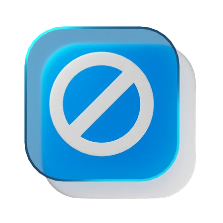 Prohibido  3D Icon