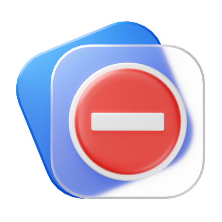 Prohibido  3D Icon