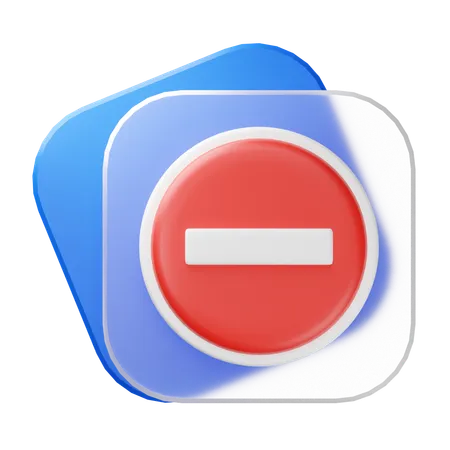 Prohibido  3D Icon