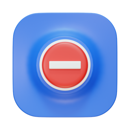 Prohibido  3D Icon