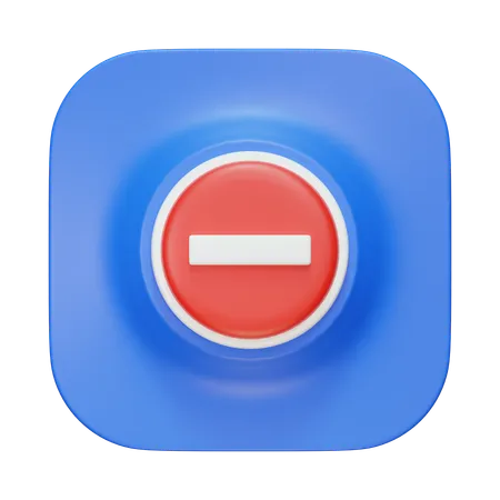 Prohibido  3D Icon