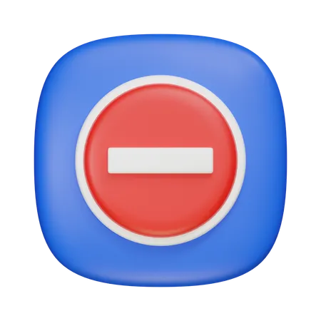 Prohibido  3D Icon