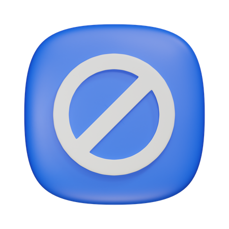 Prohibido  3D Icon