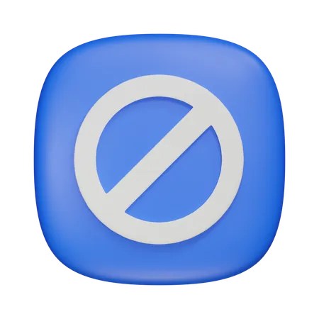 Prohibido  3D Icon