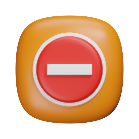 Prohibido  3D Icon