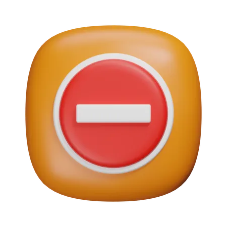 Prohibido  3D Icon