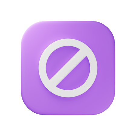 Prohibido  3D Icon