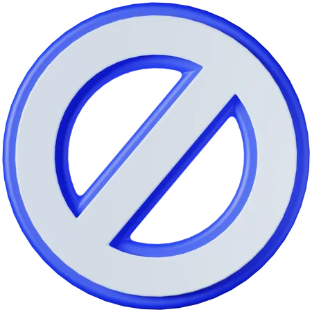 Prohibido  3D Icon