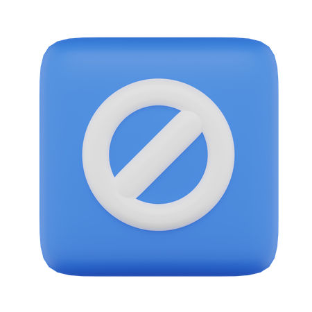 Prohibido  3D Icon