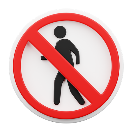 Prohibido el paso  3D Icon