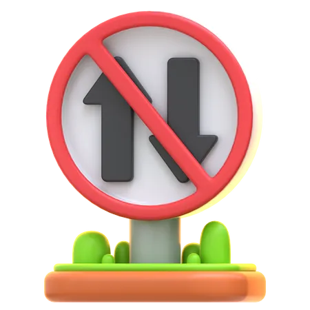 Prohibido para ambas direcciones  3D Icon