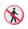 Prohibited For Pedestrians