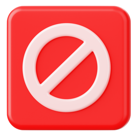 Prohibitio  3D Icon