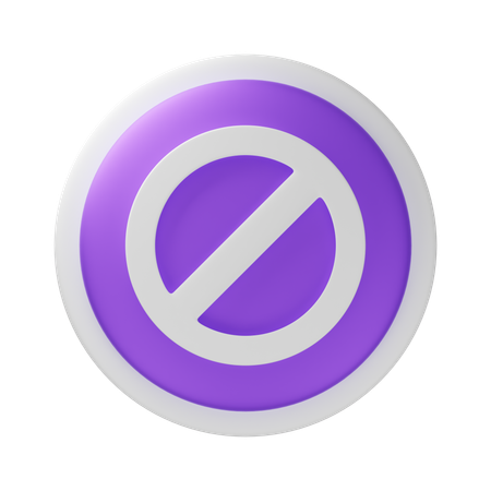 Prohibition  3D Icon