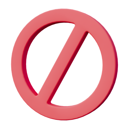 Prohibition  3D Icon