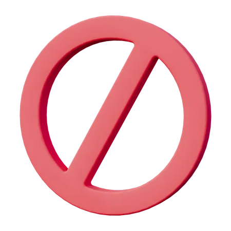 Prohibition  3D Icon