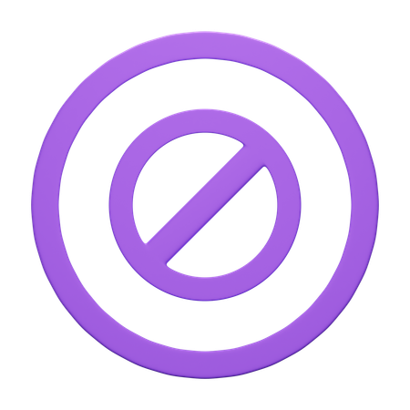 Prohibition  3D Icon