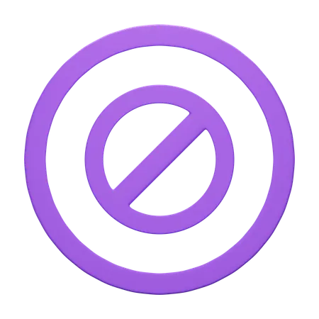 Prohibition  3D Icon