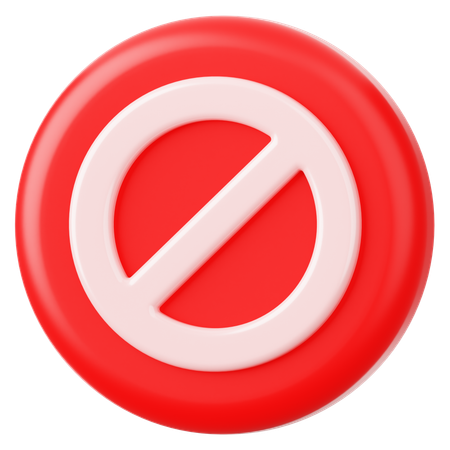 Prohibition  3D Icon