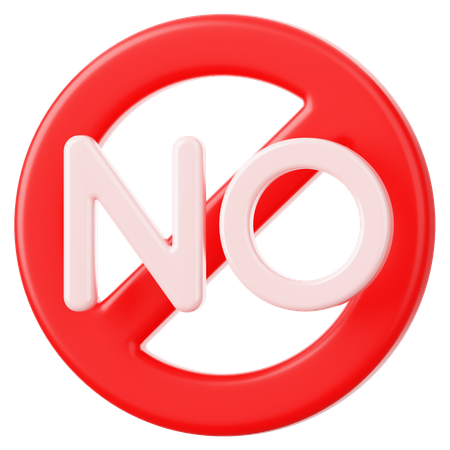 Prohibition No  3D Icon