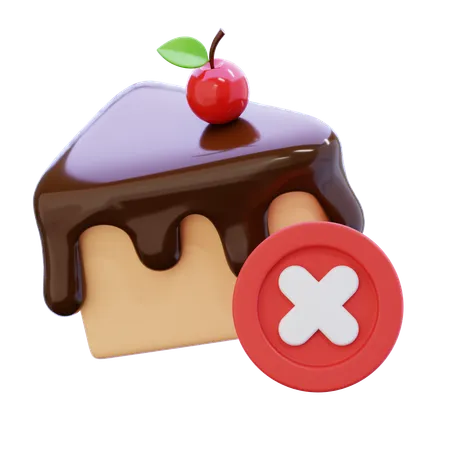 Proibição de doces  3D Icon