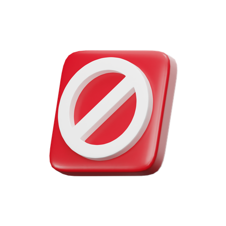 Proibido  3D Icon