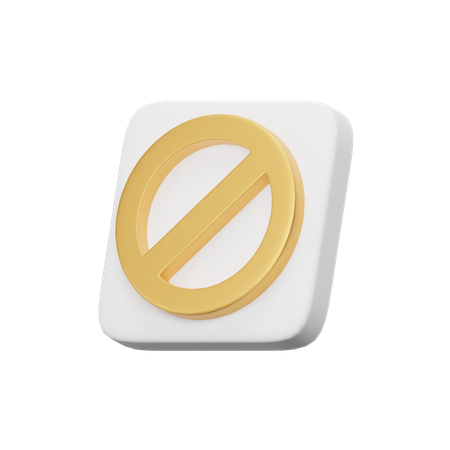 Proibido  3D Icon