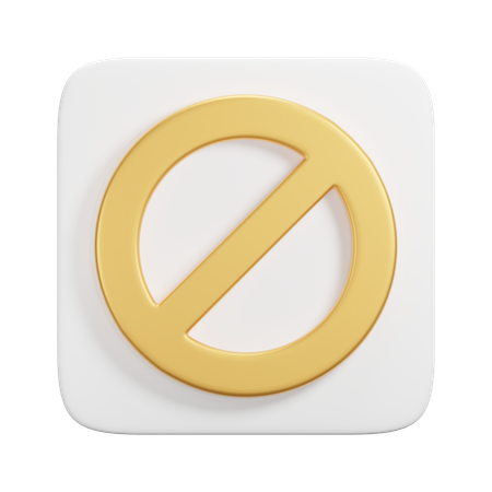 Proibido  3D Icon