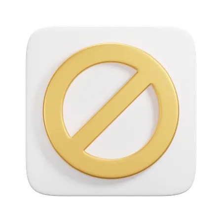 Proibido  3D Icon