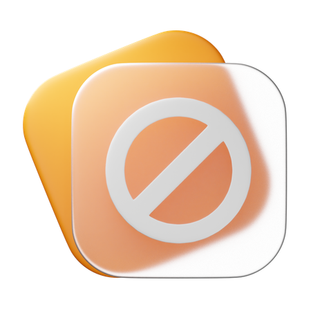 Proibido  3D Icon