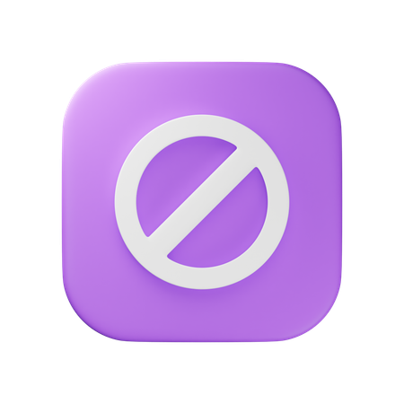 Proibido  3D Icon