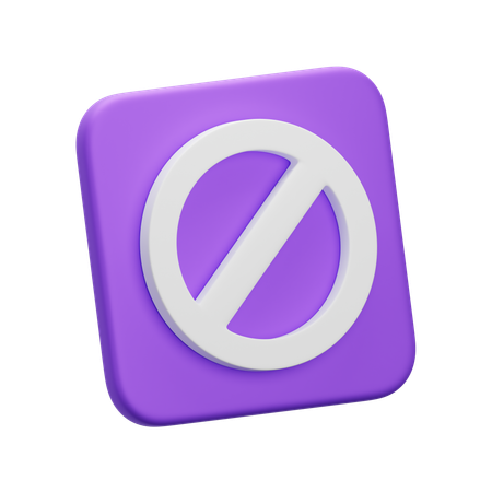 Proibido  3D Icon