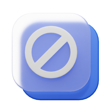 Proibido  3D Icon