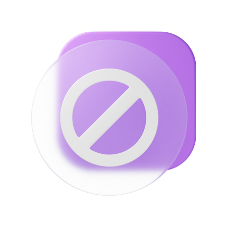 Proibido  3D Icon