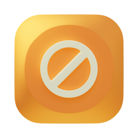 Proibido  3D Icon