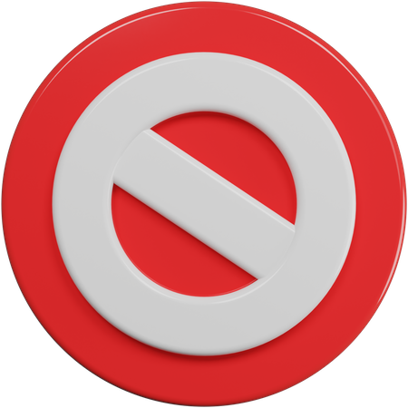 Proibido  3D Icon