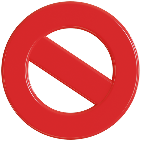 Proibido  3D Icon