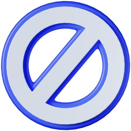 Proibido  3D Icon