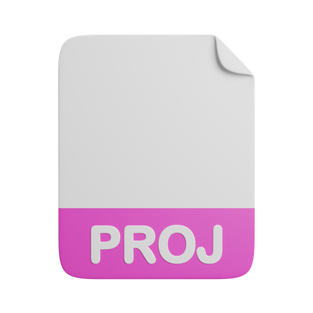Proj File  3D Icon